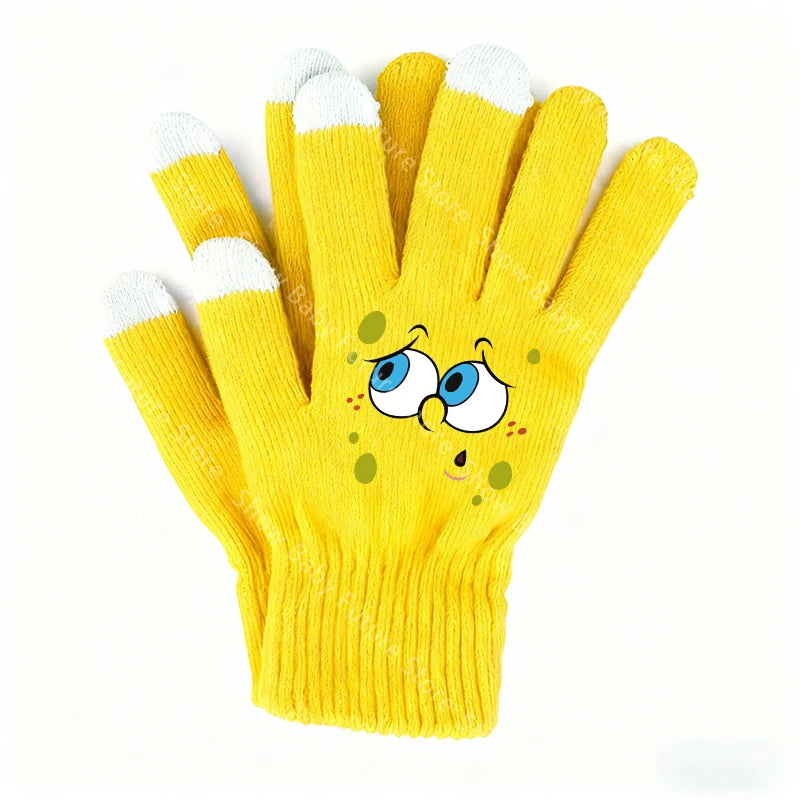 SpongeBob Touchscreen Gloves - SpongeBob Face