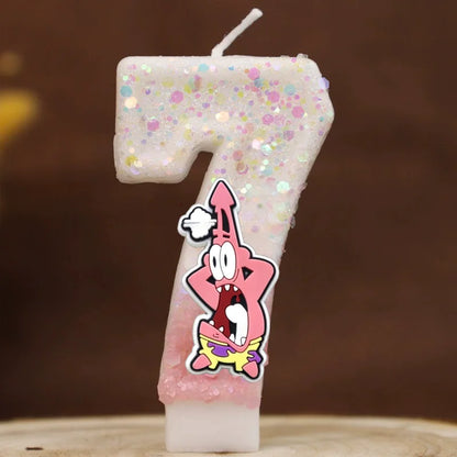 Vela de cumpleaños de Bob Esponja - Patricio Estrella