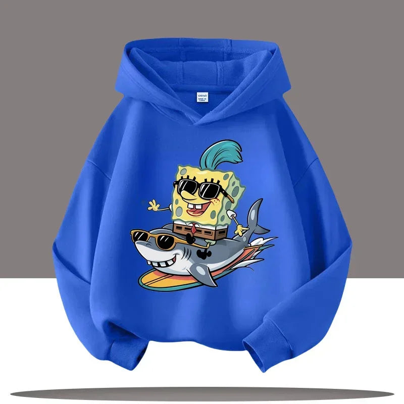 Sudadera gris jaspeada de Bob Esponja - Gary y Bob