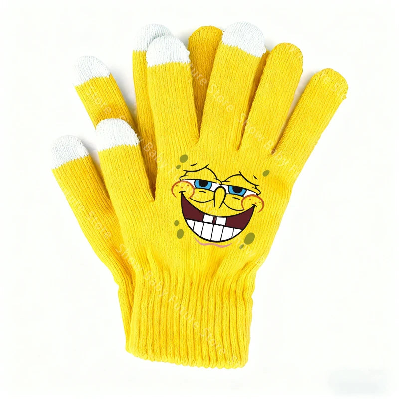 SpongeBob Touchscreen Gloves - SpongeBob Face