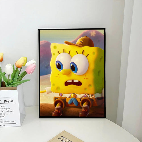 Poster Bob l'Éponge : aventure en relief 3D