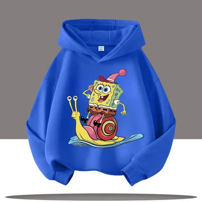 Sudadera gris jaspeada de Bob Esponja - Gary y Bob
