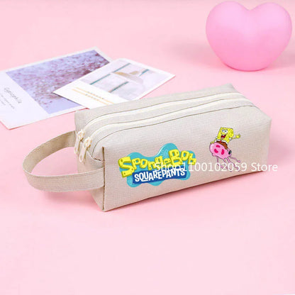 SpongeBob SquarePants Pencil Case - Double Compartment Model
