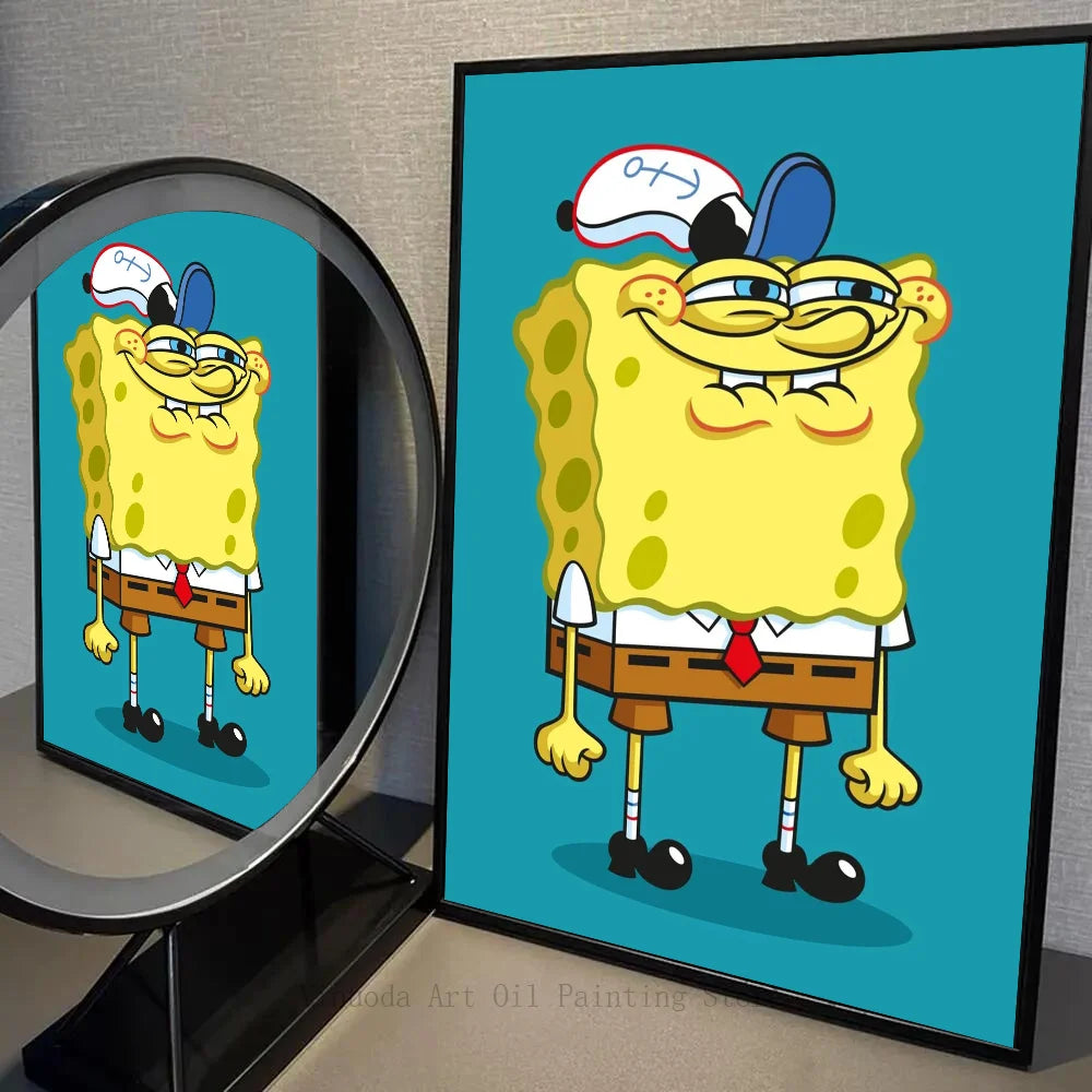 Póster de Bob Esponja - Calamardo en pánico