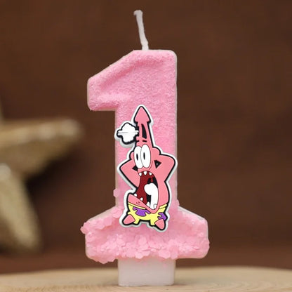 Vela de cumpleaños de Bob Esponja - Patricio Estrella