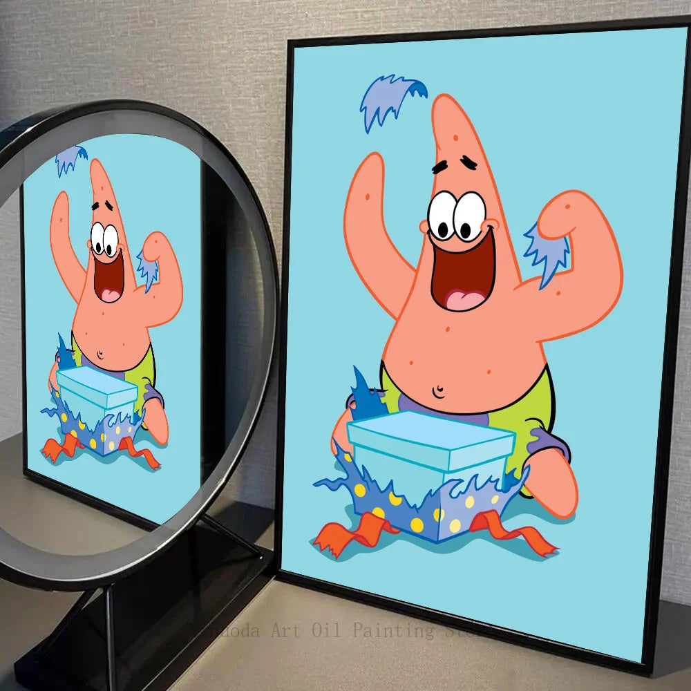 Póster de Bob Esponja - Calamardo en pánico