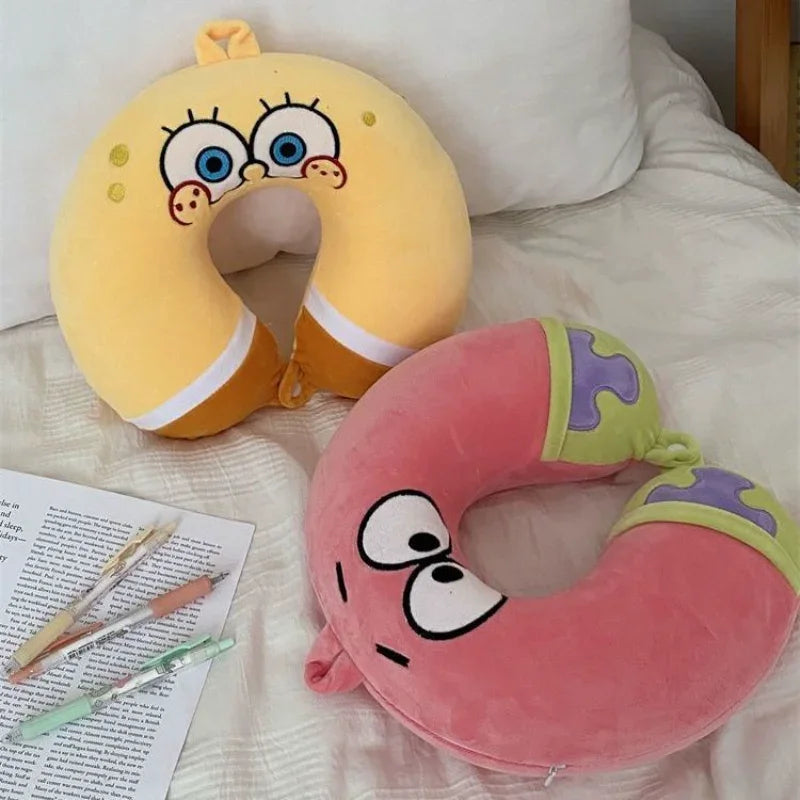 Patrick The Star Travel Pillow - Soft Headrest