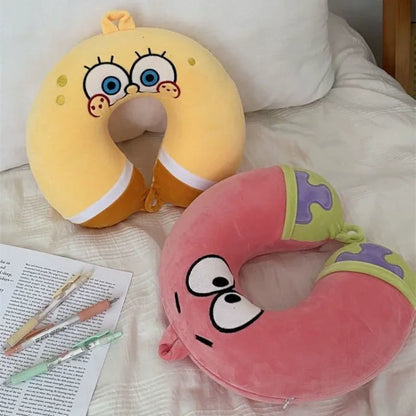 Patrick The Star Travel Pillow - Soft Headrest