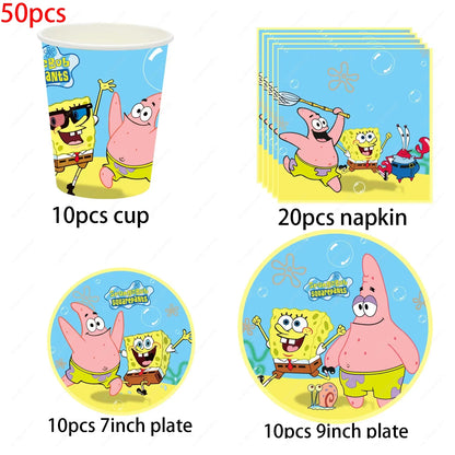 Vajilla Bob Esponja - ¡A celebrar!