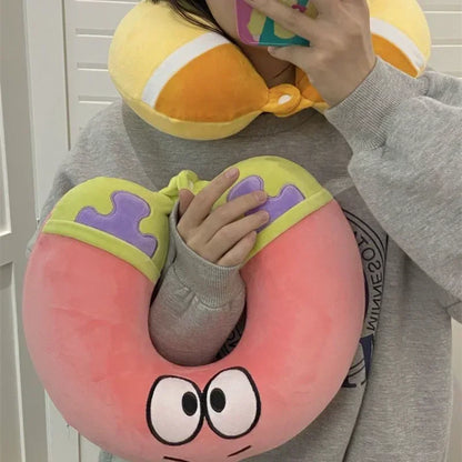 Patrick The Star Travel Pillow - Soft Headrest