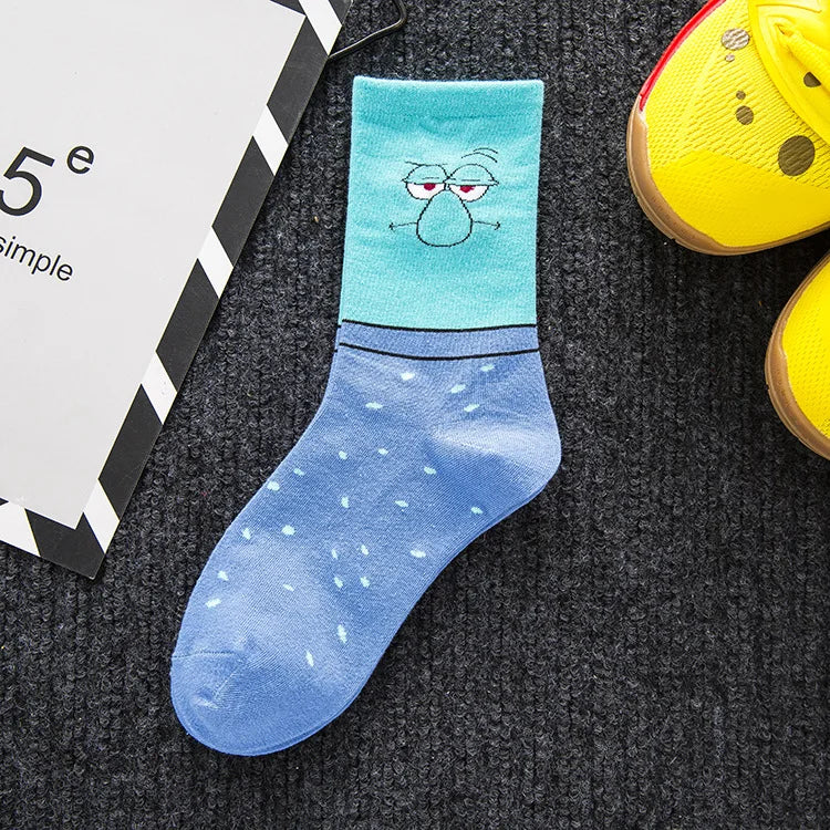 Chaussettes Bob l'Éponge : Carlo Tentacule