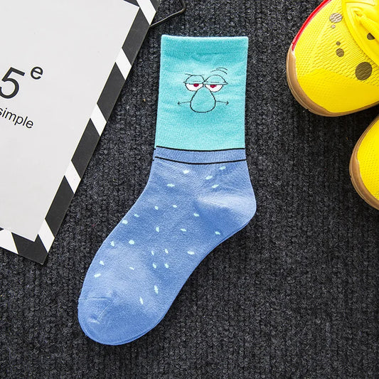 Chaussettes Bob l'Éponge : Carlo Tentacule
