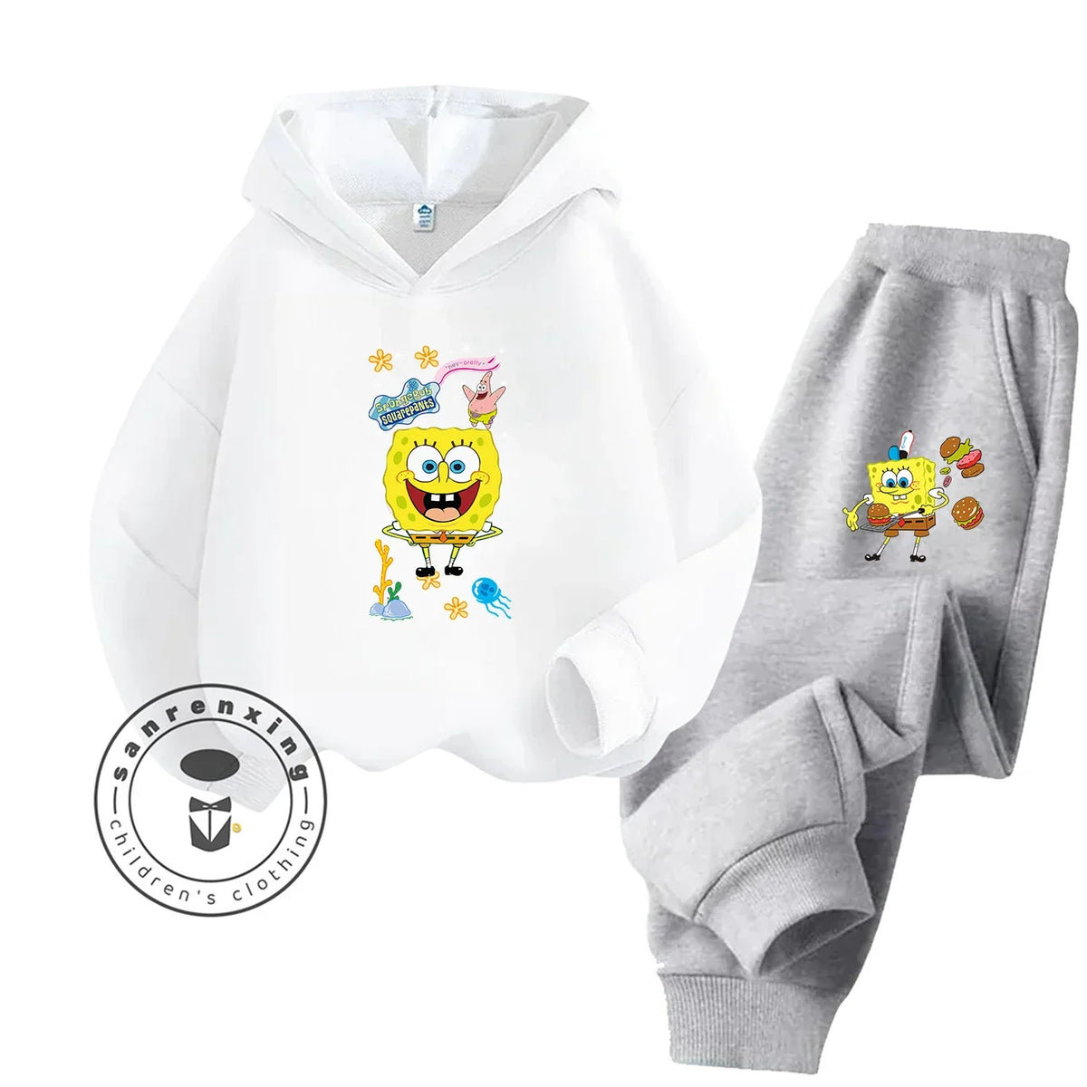 SpongeBob Sportswear Set - Royal Blue & Black Trousers