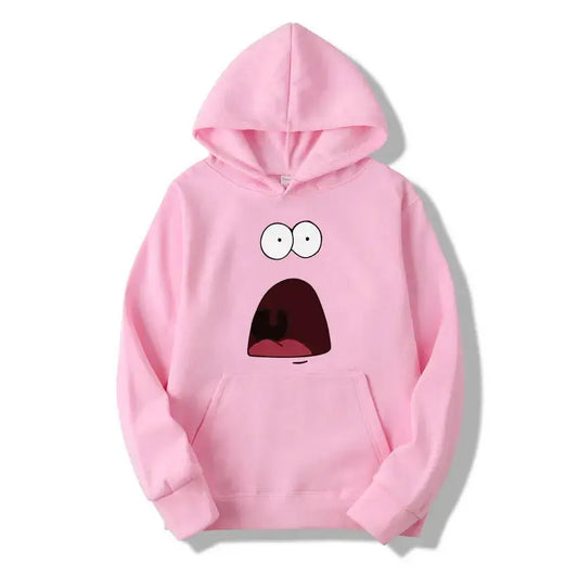 Hoodie rose Bob l'Éponge : Patrick surpris