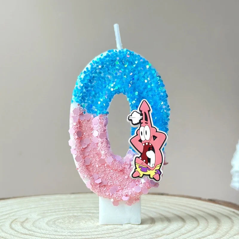 Vela de cumpleaños de Bob Esponja - Patricio Estrella