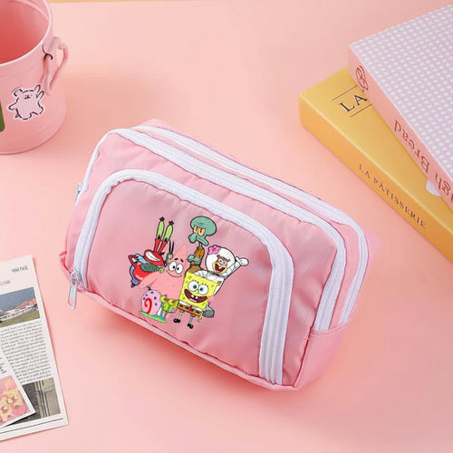 Grande trousse Bob l'Éponge : rose bonbon