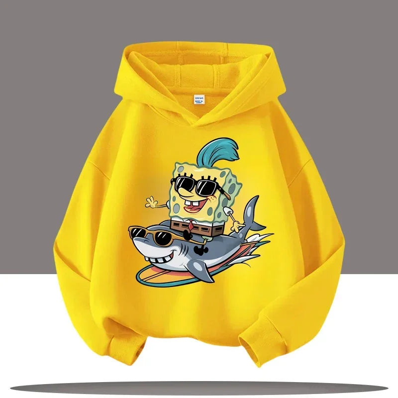 Sudadera gris jaspeada de Bob Esponja - Gary y Bob
