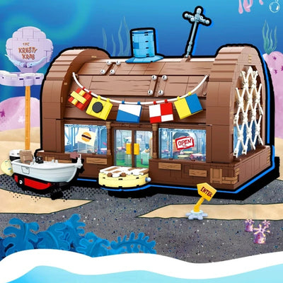 Set de construction en briques : le Crabe Croustillant de Bob l'Éponge