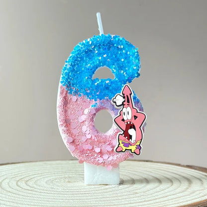 Vela de cumpleaños de Bob Esponja - Patricio Estrella