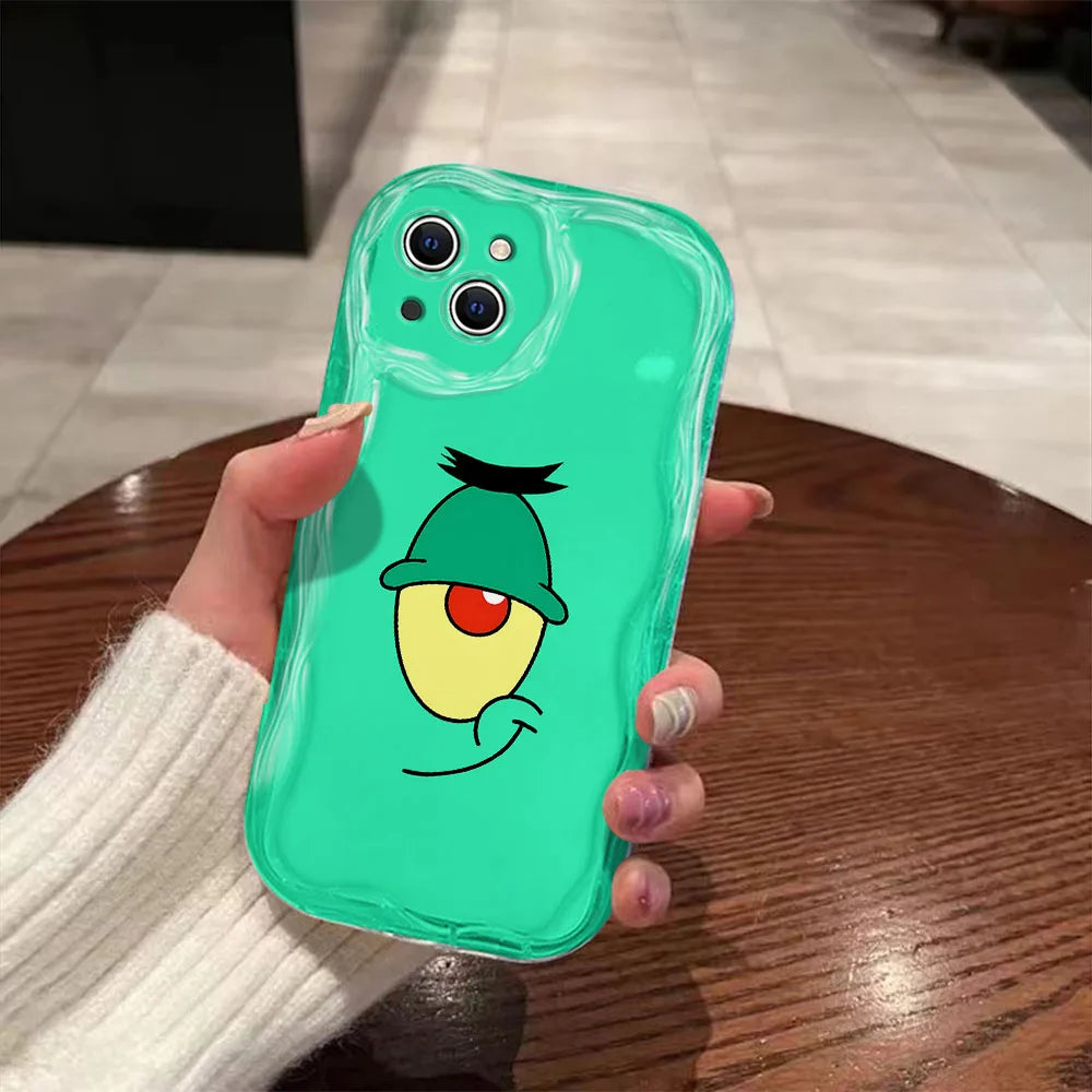 Funda para iPhone de Plankton - El villano (Verde)