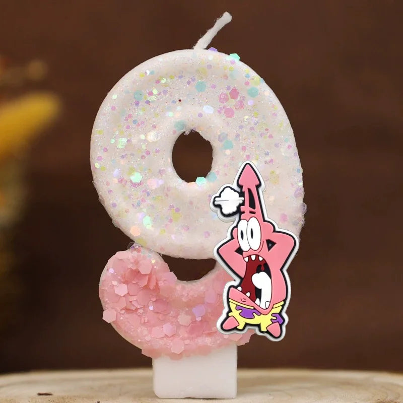 Vela de cumpleaños de Bob Esponja - Patricio Estrella