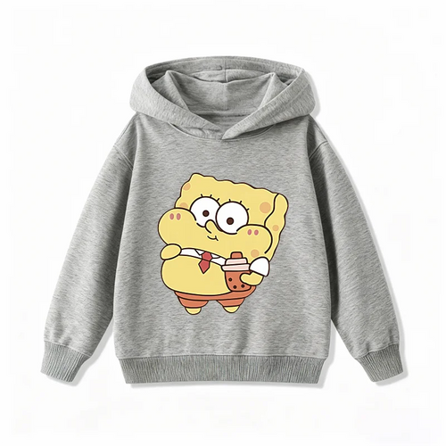 Hoodie gris Bob l'Éponge : pause déjeuner