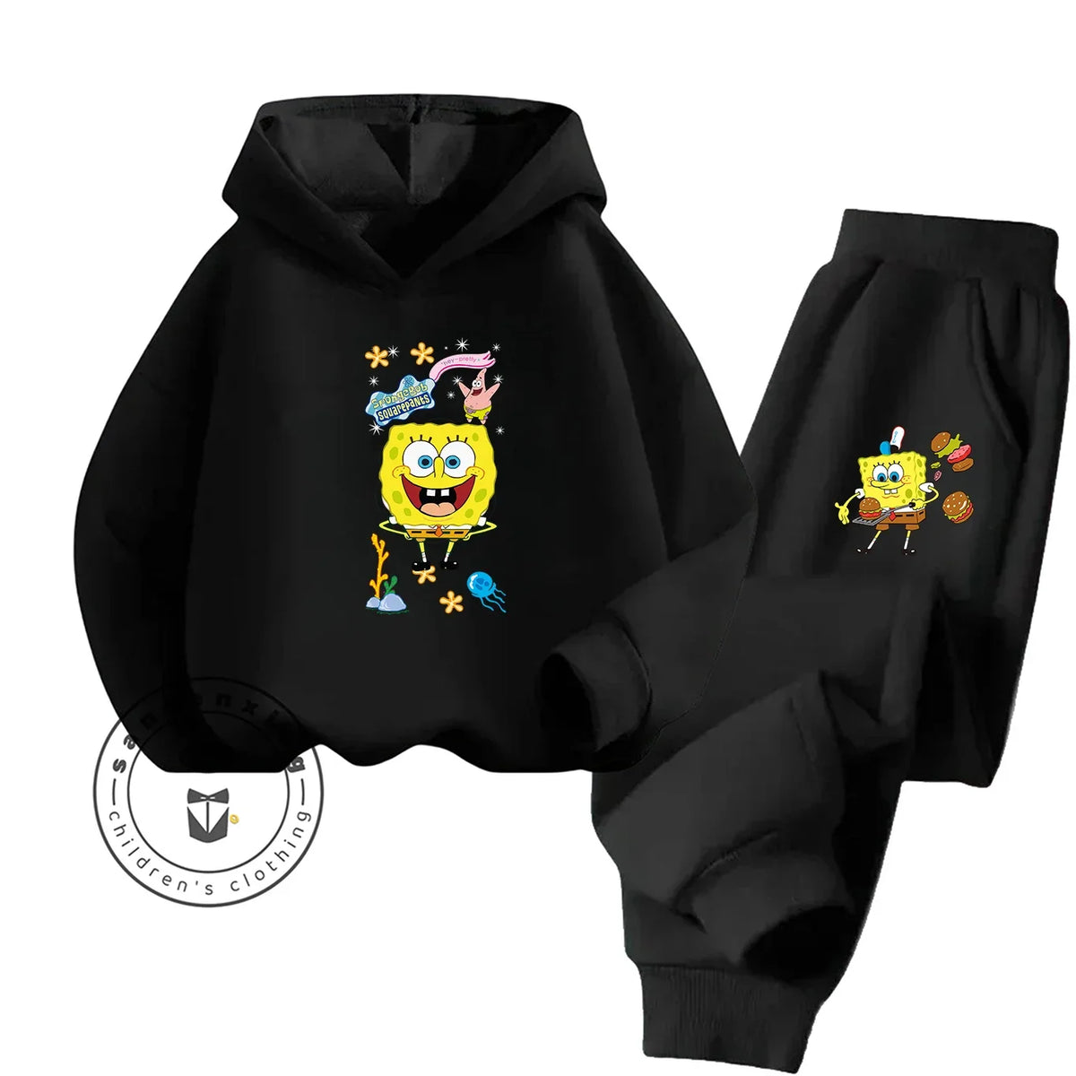 SpongeBob Tracksuit Set - All Black Look