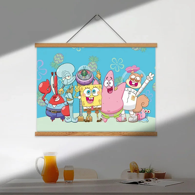 Cuadro de Bob Esponja - Trío de Fondo de Bikini