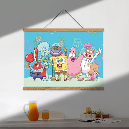 Cuadro de Bob Esponja - Trío de Fondo de Bikini