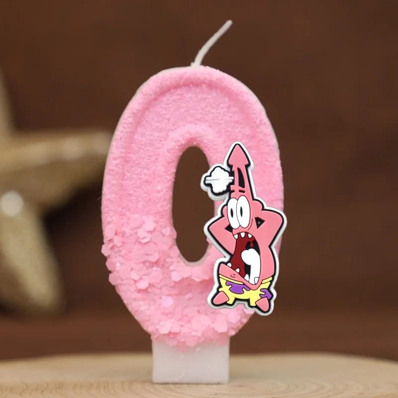 Vela de cumpleaños de Bob Esponja - Patricio Estrella