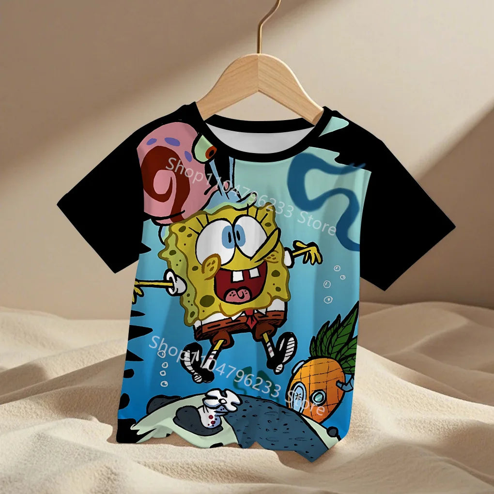 T-shirt Bob l'Éponge - Bulles 3D