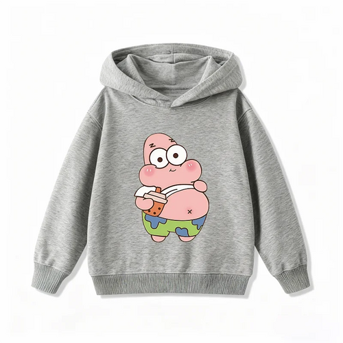 Sweat gris Patrick : il a trop mangé