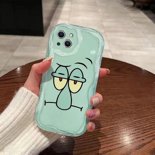 Funda para iPhone de Calamardo Tentáculos - Verde agua (Brillante)