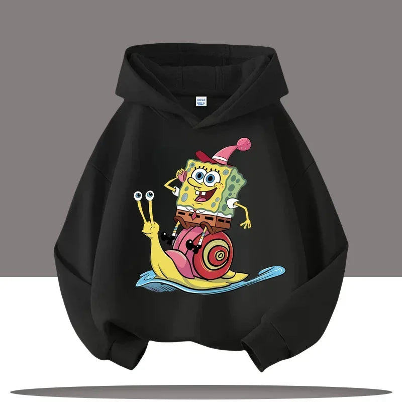 Sudadera gris jaspeada de Bob Esponja - Gary y Bob