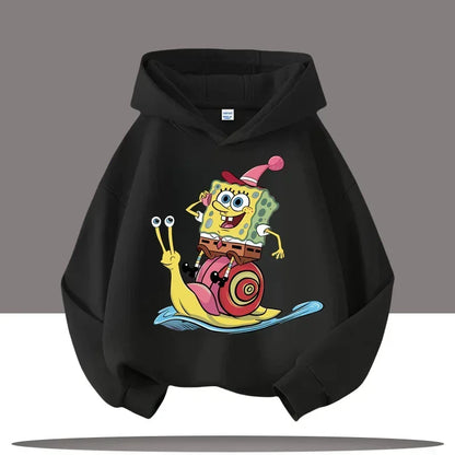 Sudadera gris jaspeada de Bob Esponja - Gary y Bob