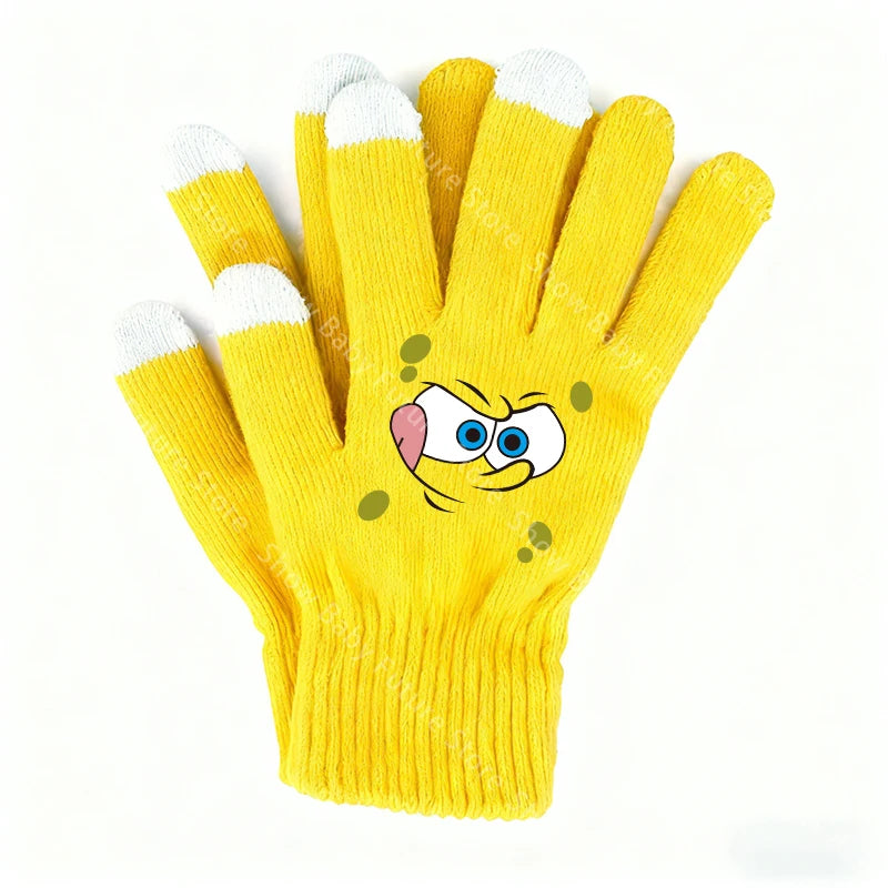 SpongeBob Touchscreen Gloves - SpongeBob Face
