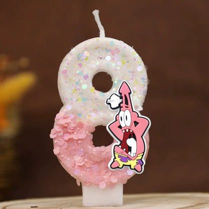 Vela de cumpleaños de Bob Esponja - Patricio Estrella