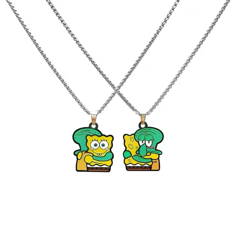 SpongeBob Couple Necklaces - Duo Pendants