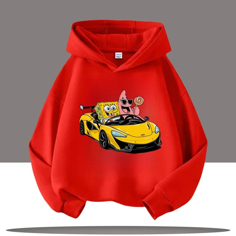 Sudadera gris jaspeada de Bob Esponja - Gary y Bob