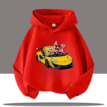Sudadera gris jaspeada de Bob Esponja - Gary y Bob