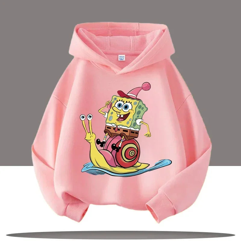 Sudadera gris jaspeada de Bob Esponja - Gary y Bob
