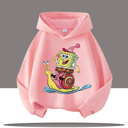 Sudadera gris jaspeada de Bob Esponja - Gary y Bob