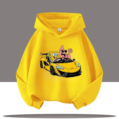 Sudadera gris jaspeada de Bob Esponja - Gary y Bob