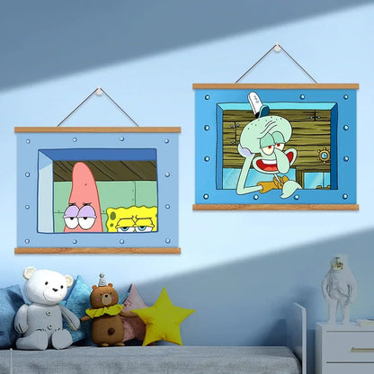 Cuadro de Bob Esponja - Trío de Fondo de Bikini
