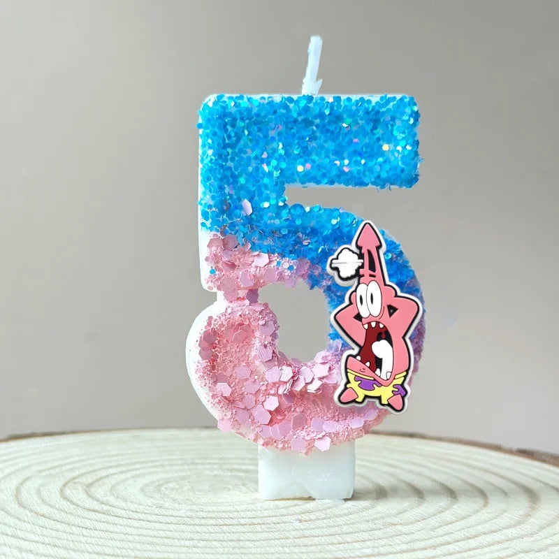 Vela de cumpleaños de Bob Esponja - Patricio Estrella