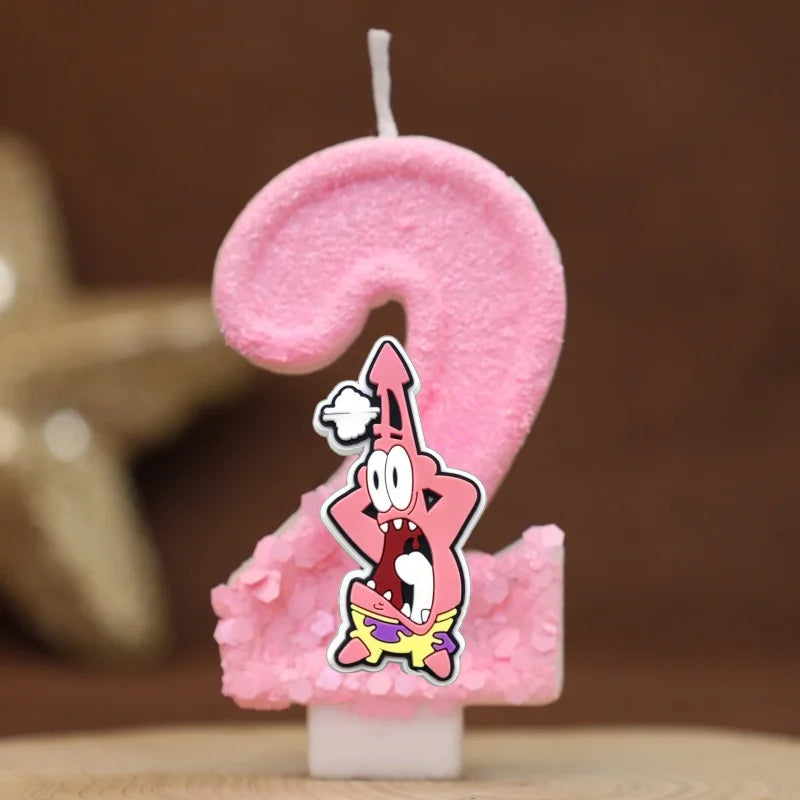 Vela de cumpleaños de Bob Esponja - Patricio Estrella