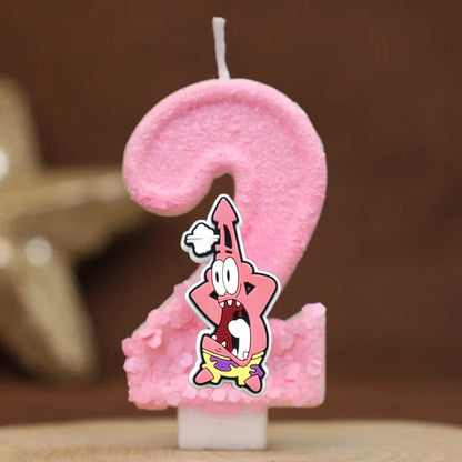 Vela de cumpleaños de Bob Esponja - Patricio Estrella