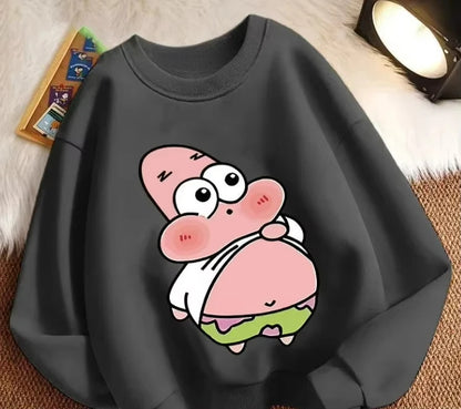Sudadera Gris de Patricio Estrella - Barriga Redonda