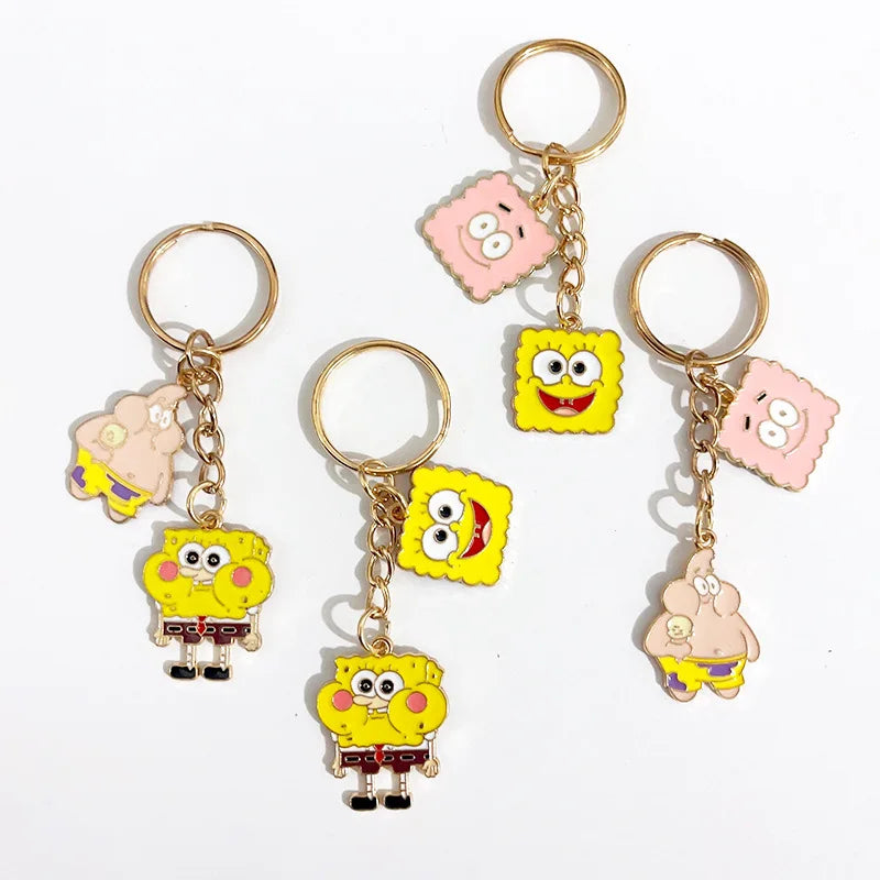SpongeBob Keychain - Gold-Plated Pendant