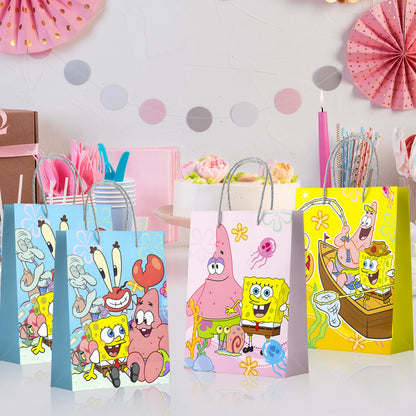 Bolsas de regalo de Bob Esponja - Pack de fiesta